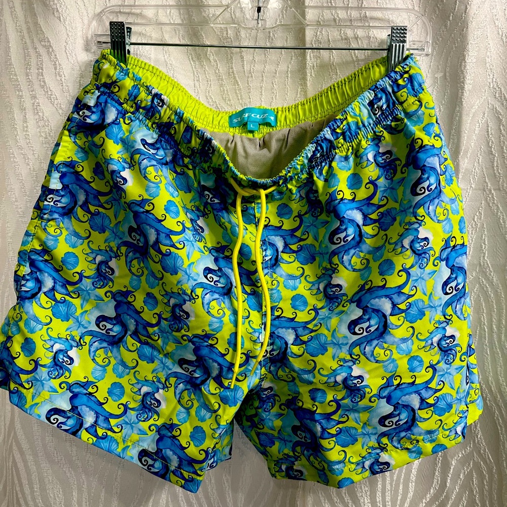 New Surf Cuz Men’s Swim Trunks Shorts Size Large
